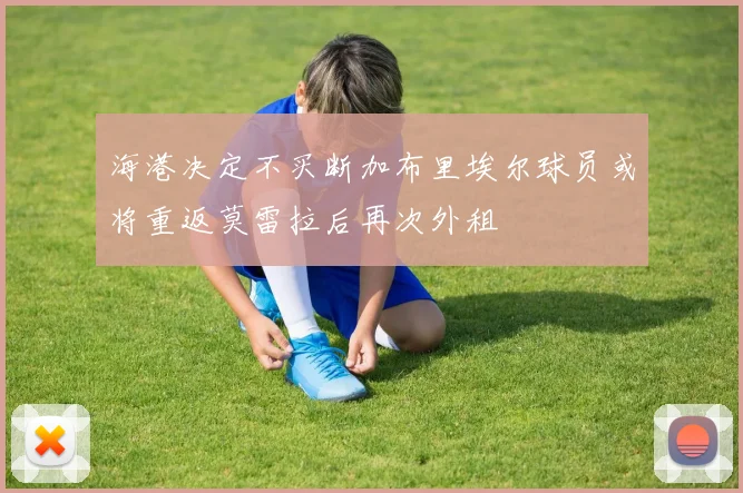 海港决定不买断加布里埃尔球员或将重返莫雷拉后再次外租